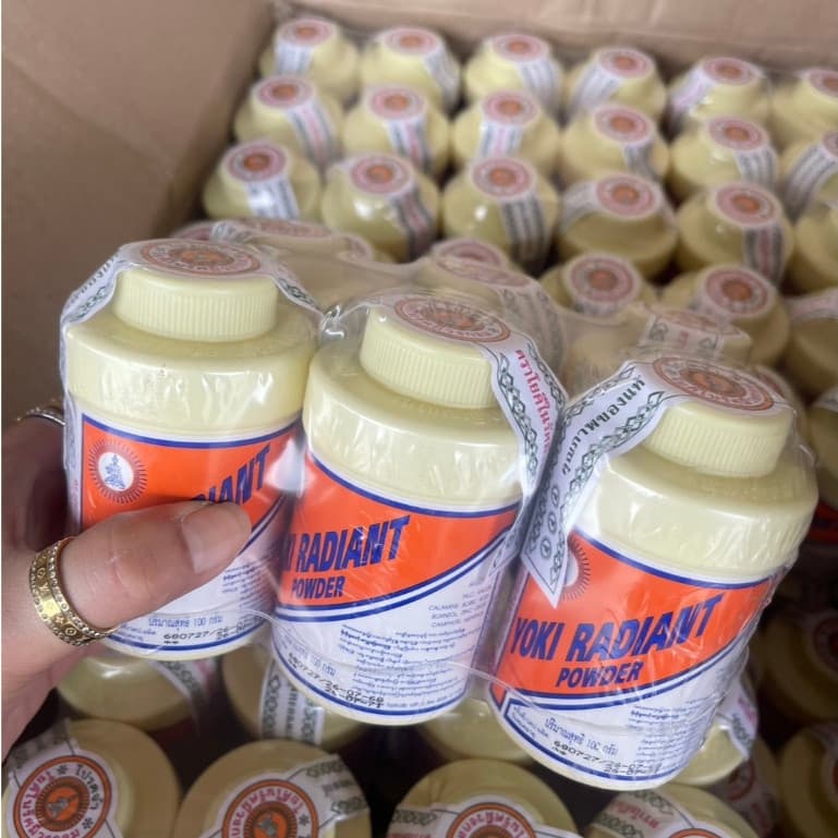 แป้ง สูตรเย็น แป้งโยคี ในรัศมีวงกลม เนื้อแป้งละเอียด แป้งลดกลิ่นอับ โยคี 100 กรัม รูปที่ 2