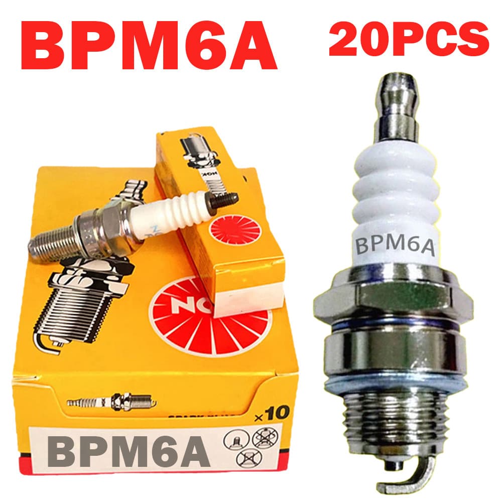หัวเทียน เกรดแท้ ยกกล่อง20หัว BPM6A หัวเทียน2จังหวะ หัวเทียนตัดหญ้า2จังหวะ หัวเทียน หัวเทียน เครื่องตัดหญ้า รูปที่ 1
