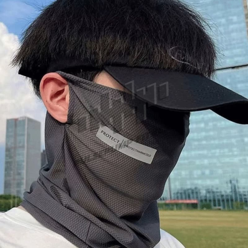 ผ้าบัฟอย่างดี อากาศถ่ายเทสะดวก ป้องกันแสงUV ผ้าบัฟกันแดด มีรูเกี่ยวหูกันหลุด ผ้าดี สำหรับชาวไบเกอร์ แมสเซนเจอ รูปที่ 7