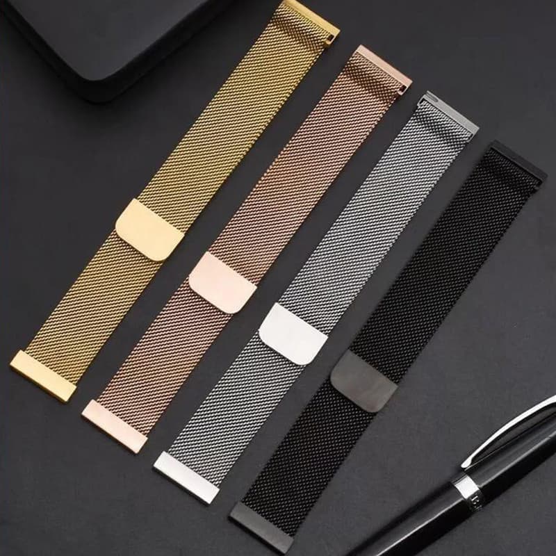 20mm 22mm สายรัดแม่เหล็ก Milanese Loop for Amazfit Bip 6 5 สายรัดโลหะ for Redmi Watch 5 Active 5 Lite /Huawei /Garmin รูปที่ 2
