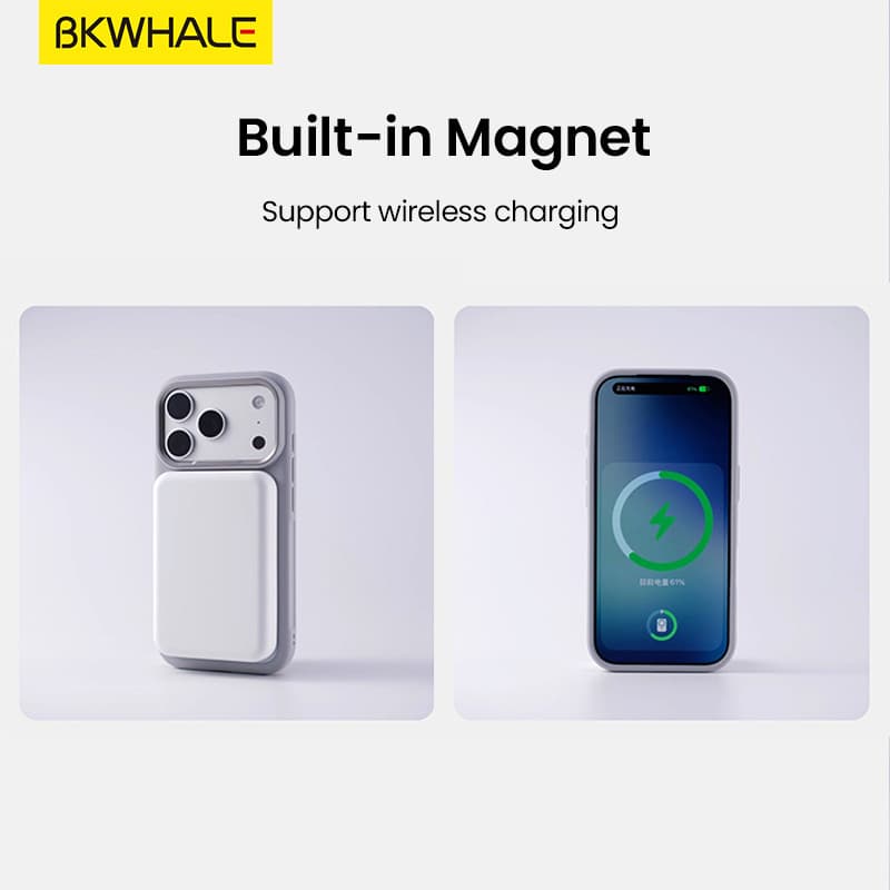 BKWHALE Magnetic Matteกันกระแทกเคสโทรศัพท์สําหรับiPhone 17 Pro Maxขอบซิลิโคนอ่อนนุ่ม + Hrad PCปกหลังสําหรับiPhone 17Airพรีเมี่ยมกันกระแทกป้องกันปลอก รูปที่ 4