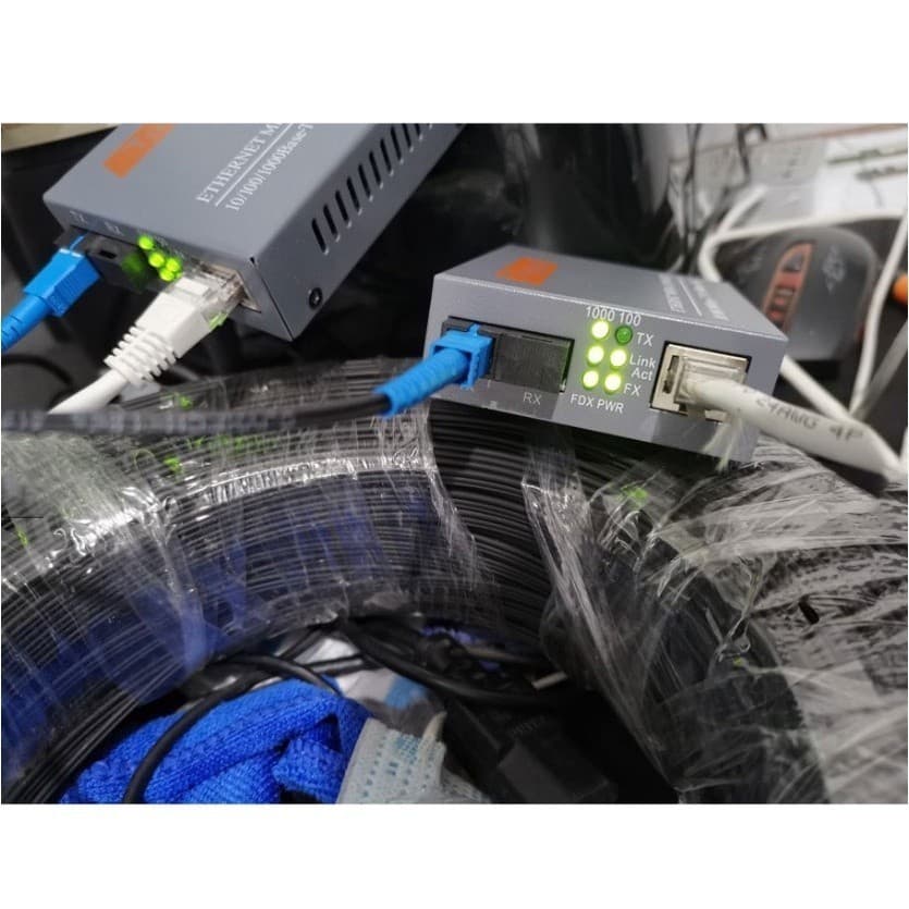 แปลงสัญญาณ Gigabit Media Converter HTB-GS-03 Fiber Optic 20KM Single-mode Single-fiber WDM RJ45 ตัวแปลงสื่อ รูปที่ 8