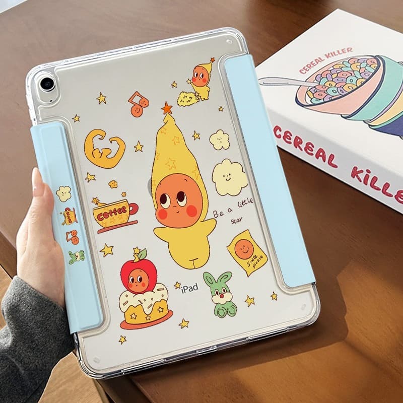 ส่งจากไทย เคสสำหรับไอแพด case ปกหนัง Gen10/11 Air4/5/6/7 M3 Mini6/7 Pro11 A16Y-พับสําหรับipadกรณี. รูปที่ 1