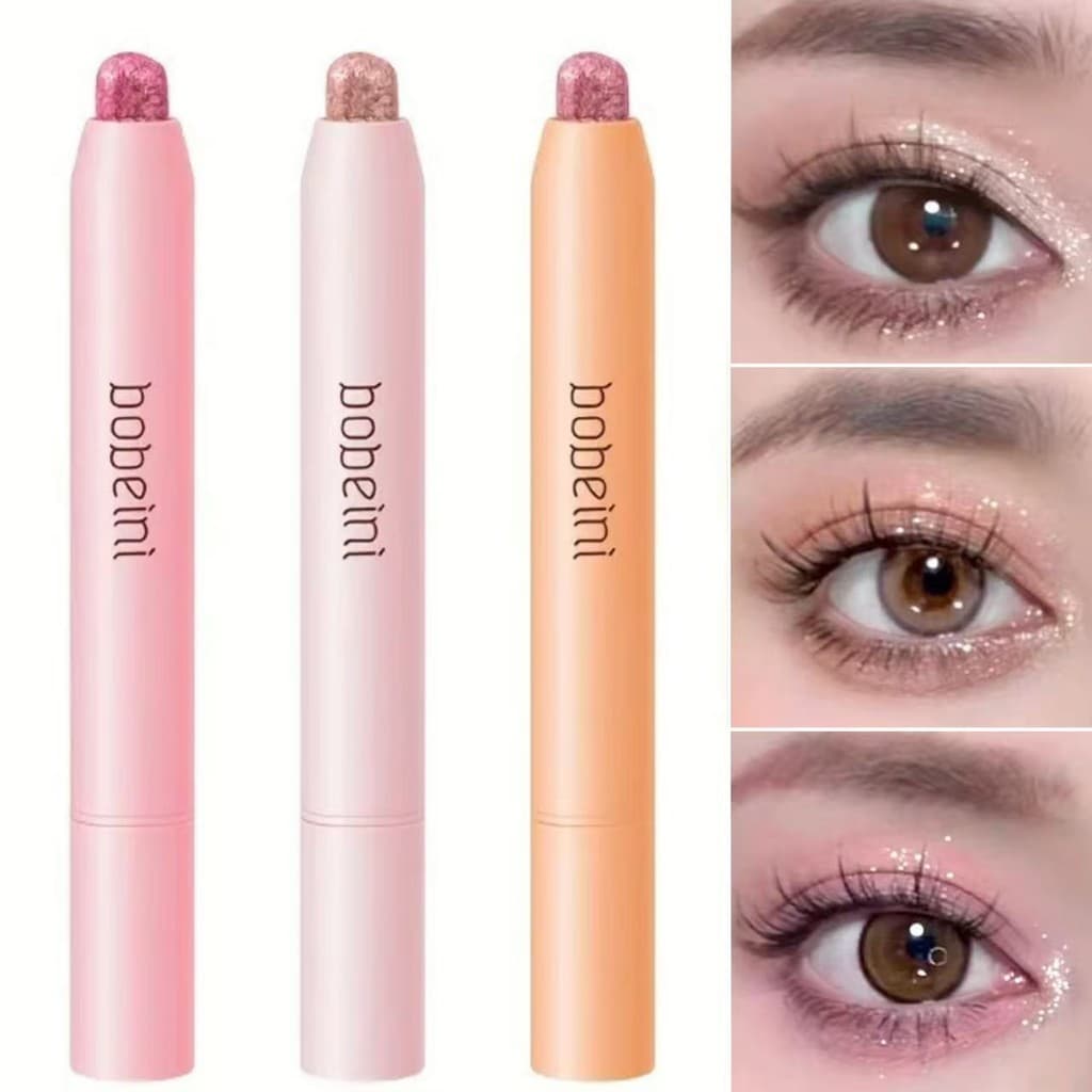 my-shop: อายแชโดว์แบบแท่งประกายมุก, กันน้ํา, ดินสอเขียนแบบแวววาว, แผ่นซับไหมเงา, แต่งหน้าแสงสูง-YP087 รูปที่ 9
