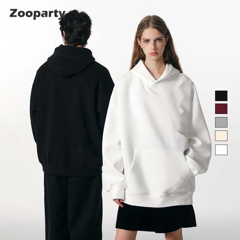 เสื้อกันหนาวผู้ชาย ยับยาก รีดง่าย ฤดูใบไม้ร่วงและฤดูหนาว Basic มีฮู้ดสวมหัว รูปที่ 2
