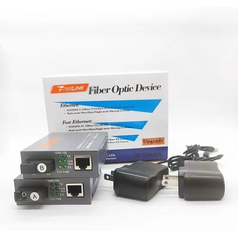 แปลงสัญญาณ Gigabit Media Converter HTB-GS-03 Fiber Optic 20KM Single-mode Single-fiber WDM RJ45 ตัวแปลงสื่อ รูปที่ 9