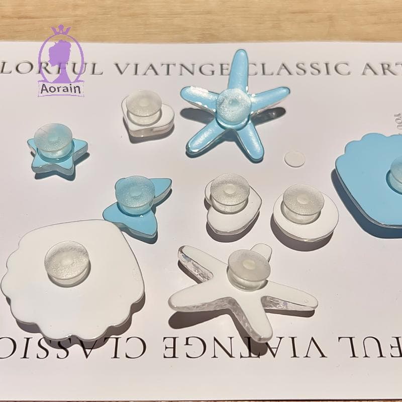 # ANTH # 1 ชุด DIY Clogs รองเท้าแตะสวนรองเท้าตกแต่งน่ารักปลาดาวเรซิ่นรองเท้า Charms อุปกรณ์เสริม Buckles Pins หญิงผู้หญิงของขวัญ. รูปที่ 2