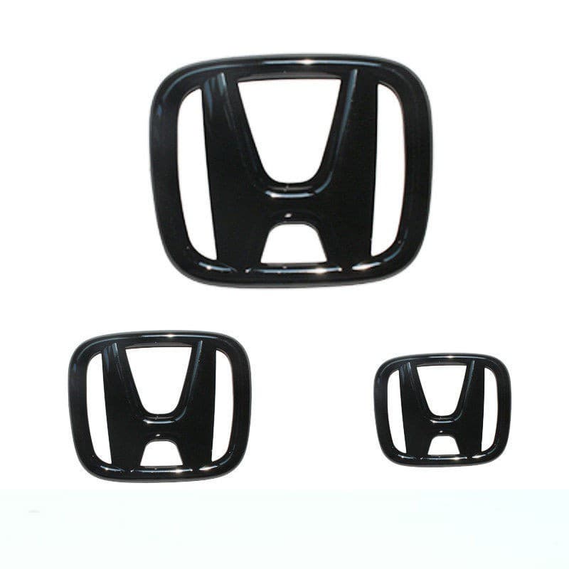 โลโก้ H หน้า-หลัง สีดํา 1 ชิ้น สําหรับ Honda Jazz City HRV Civic BRV GLOSSY BBA รูปที่ 8