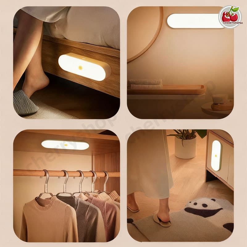 ไฟเซนเซอร์แบบแท่ง ไฟกลางคืน LED ชาร์จได้ ตรวจจับการเคลื่อนไหว ติดแม่เหล็ก ใช้ได้ทุกที่ รูปที่ 8