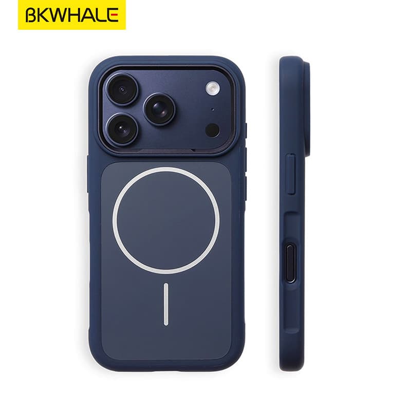 BKWHALE Magnetic Matteกันกระแทกเคสโทรศัพท์สําหรับiPhone 17 Pro Maxขอบซิลิโคนอ่อนนุ่ม + Hrad PCปกหลังสําหรับiPhone 17Airพรีเมี่ยมกันกระแทกป้องกันปลอก รูปที่ 2