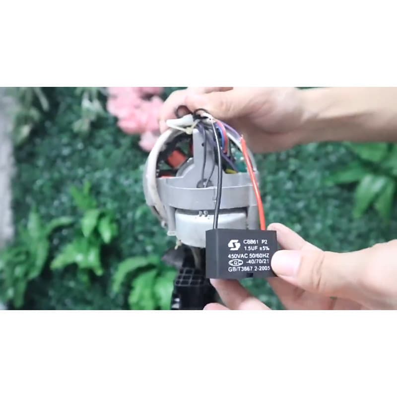 H·G คาปาซิเตอร์ พัดลม​ มีสายไฟ ตัวเก็บประจุ Capacitor คอนเดนเซอร์พัดลม CBB61 1.5uF/1.8/2.0/3.5uF อะไหล่พัดลม รูปที่ 9