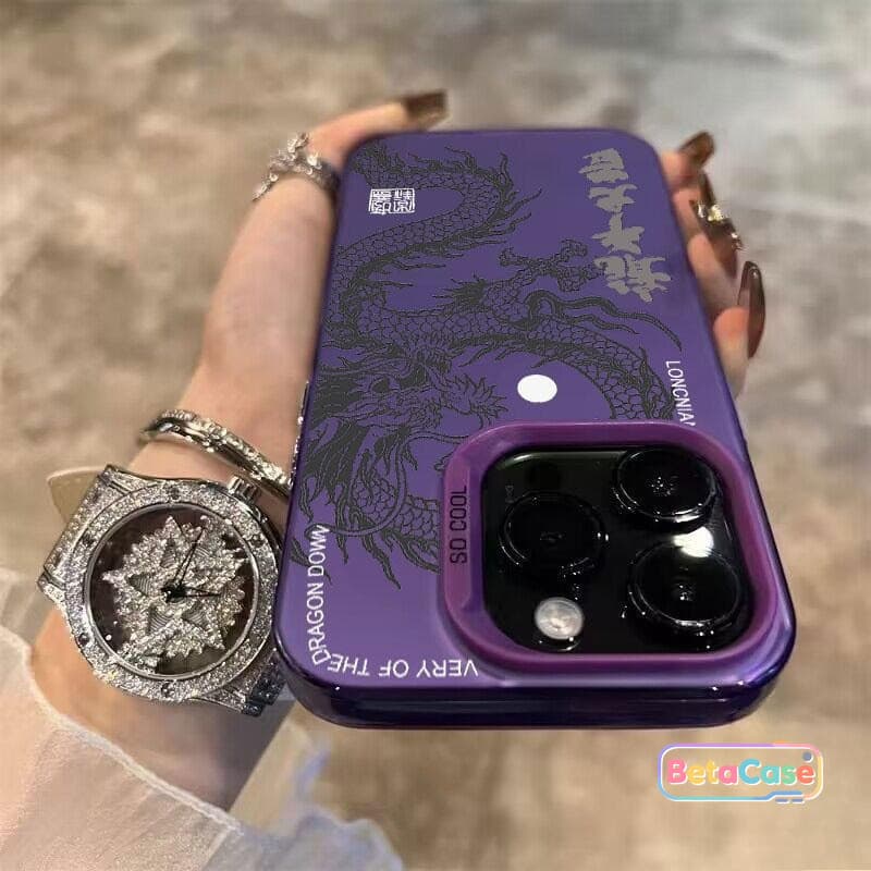 เคสโทรศัพท์ลายมังกรสีดำและขาวสุดเท่สไตล์แฟชั่น IMD สำหรับ iPhone 17 17pro 16 16pro 11 15 14 13 12 XR X XS Max 8 7Plus รูปที่ 5