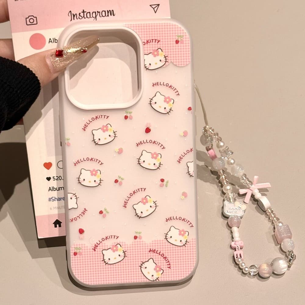 เคสไอโฟน 13 11 สำหรับ iPhone 17 16 15 13 11 14 12 Pro Max 15 14 13 16 Plus XR X Xs Max การ์ตูนหวานเคธีใหม่ 2 in 1 ปก รูปที่ 5