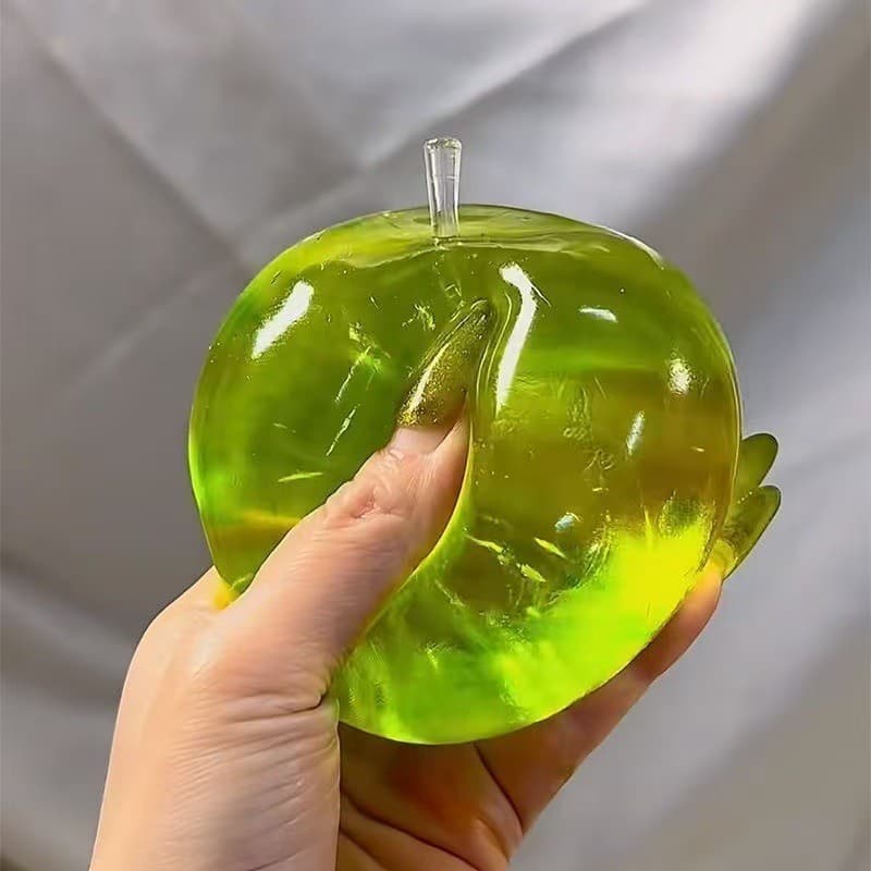 Apple Squishy ของเล่นความเครียดบรรเทาบีบของเล่น Soft Sensory Fidget ของเล่นสําหรับผ่อนคลาย Nice Desktop เครื่องประดับ รูปที่ 3