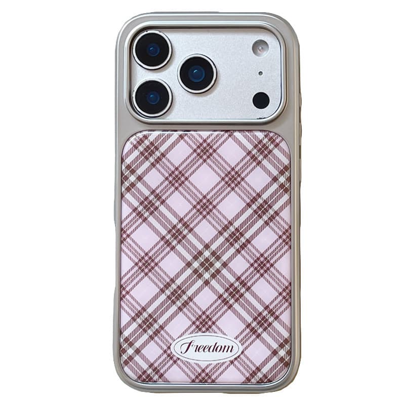 Huiwanju kt ลายสก๊อตแป้งเหมาะสําหรับ iPhone17promax เคสโทรศัพท์มือถือ iphone16pro ใหม่ 13 ผู้หญิง 14pro พร้อมขายึด 15pro เคสโทรศัพท์มือถือป้องกันการตกอีพ็อกซี่ รูปที่ 5