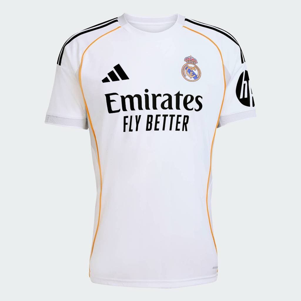 adidas ฟุตบอล เสื้อฟุตบอลชุดเหย้า Real Madrid 25/26 ผู้ชาย สีขาว JJ1931 รูปที่ 5