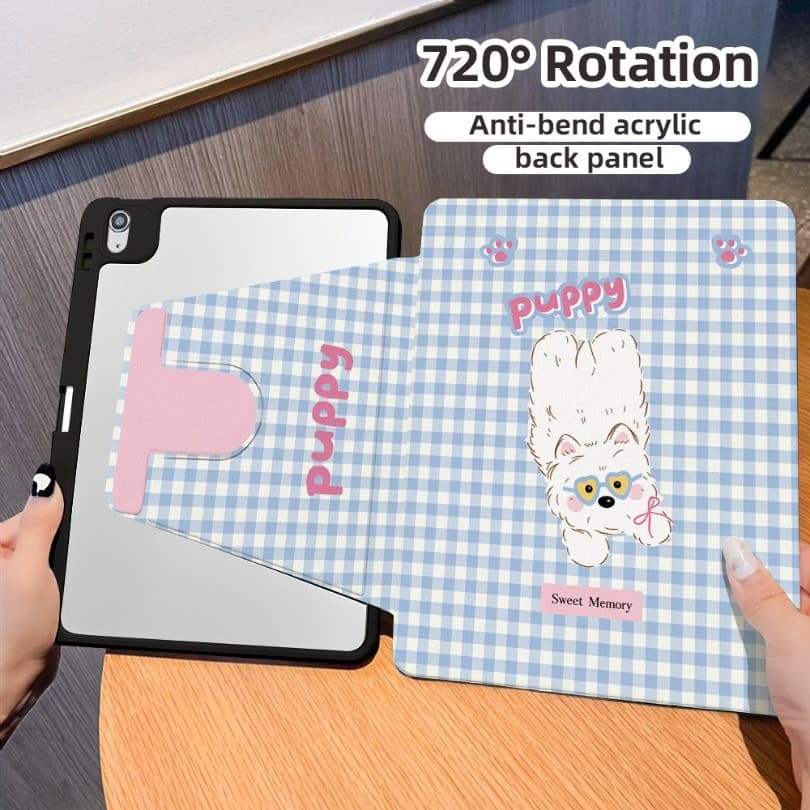 720°การหมุน ฉลาด เคสแท็บแล็ต Case for Samsung Tab S9 S10 FE S10 Plus A11 A9 A8 Tab S7 S8 S9 Plus S6 Lite Cover รูปที่ 1