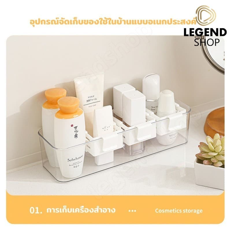 ที่แบ่งช่องในตู้เย็น อุปกรณ์แบ่งช่องลิ้นชักตู้เย็น อเนกประสงค์ สามารถปรับได้ รูปที่ 5