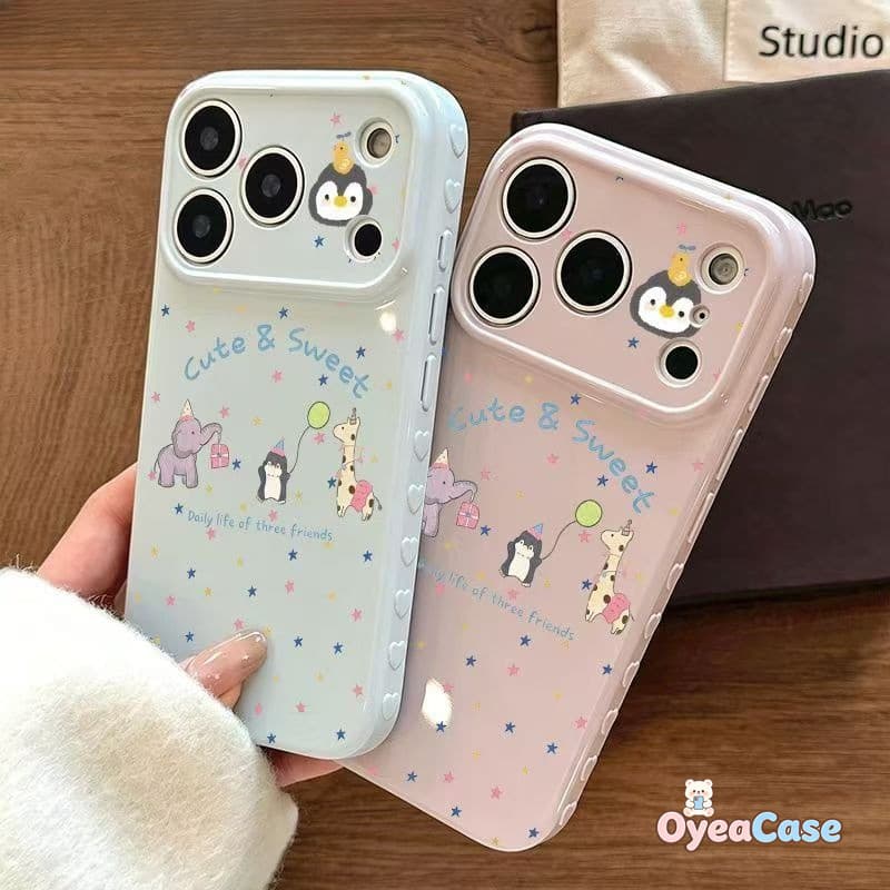 ฤดูใบไม้ผลิสัตว์ Paradise Side Hearts สําหรับ Vivo X300 X300S X200 FE Pro Mini X200S X200T X100 X100S X90 X90S Pastel Candy สี Soft 3D Hearts ปลอกหญิง รูปที่ 2