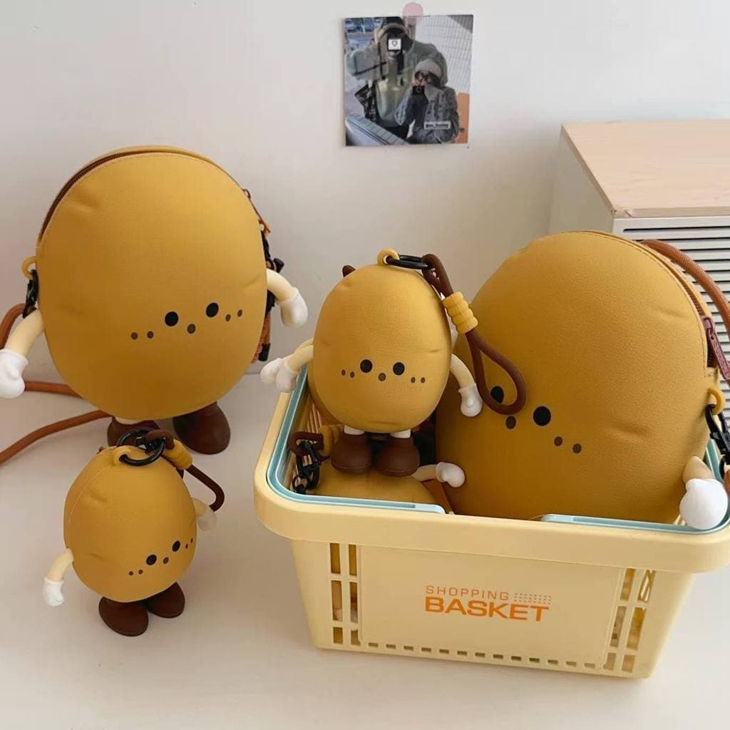 ตะกร้าเก็บของน่ารัก ขนาดเล็กพกพาสะดวก​ | วัสดุแข็งแรง มีหูหิ้ว ใส่เครื่องสำอางหรือของใช้ส่วนตัวได้ รูปที่ 5