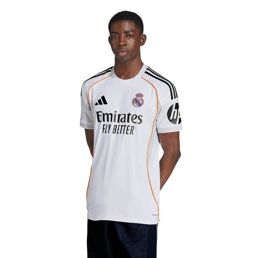adidas ฟุตบอล เสื้อฟุตบอลชุดเหย้า Real Madrid 25/26 ผู้ชาย สีขาว JJ1931 รูปที่ 4