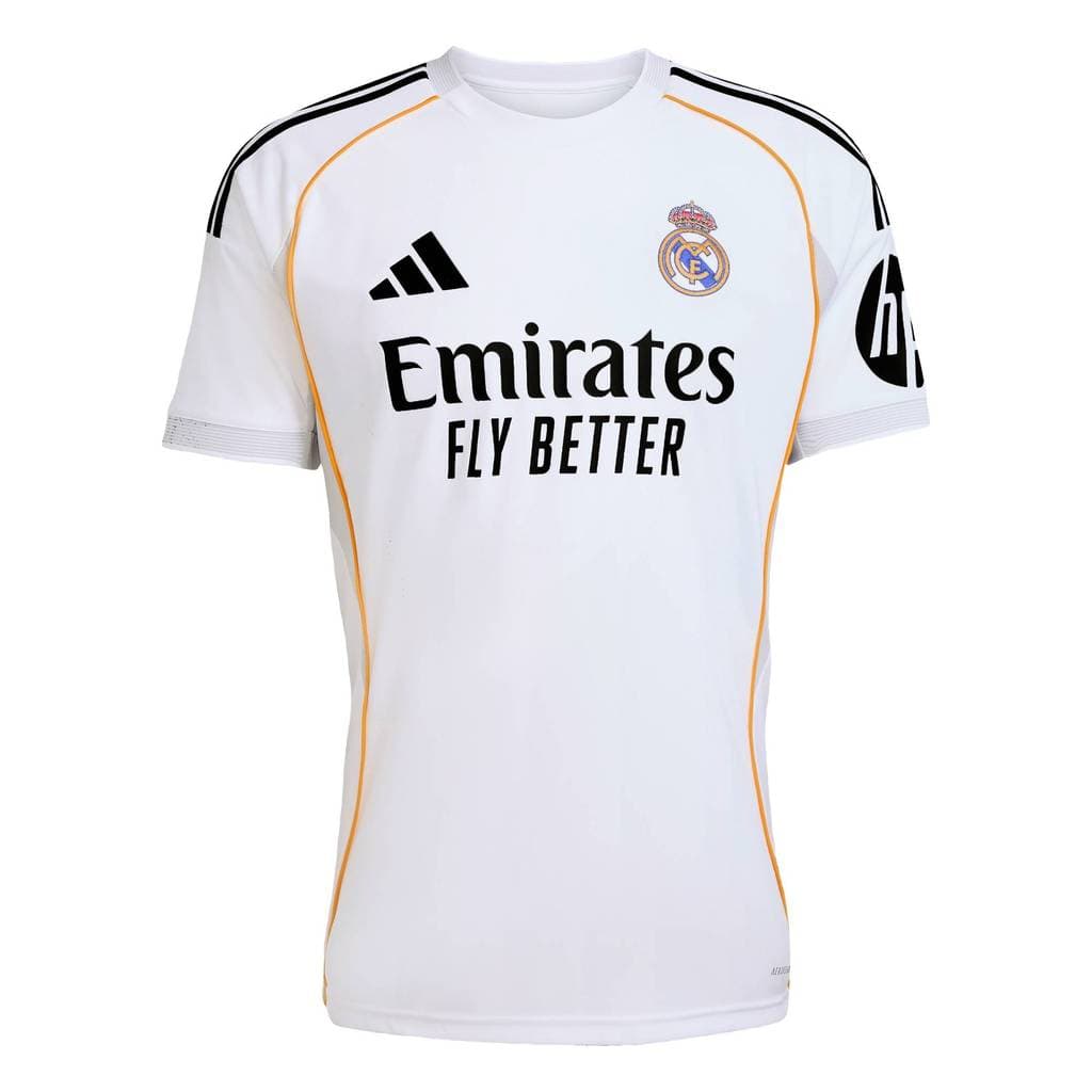 adidas ฟุตบอล เสื้อฟุตบอลชุดเหย้า Real Madrid 25/26 ผู้ชาย สีขาว JJ1931 รูปที่ 7