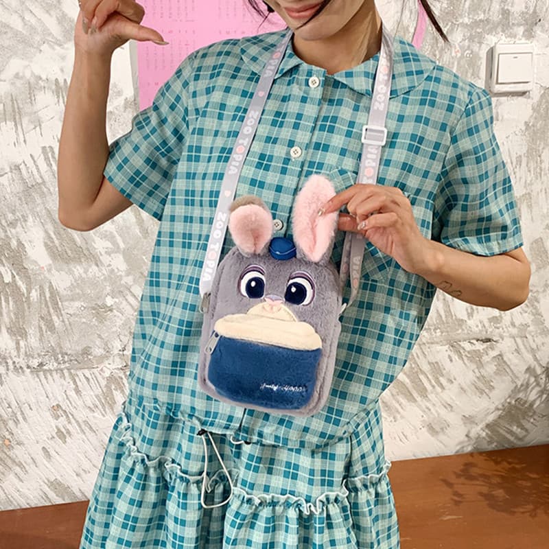 Zootopia กระเป๋าสะพายไหล่ กระเป๋าสะพายข้างแฟชั่น น่ารัก รูปแบบการ์ตูน crossbody bag รูปที่ 4