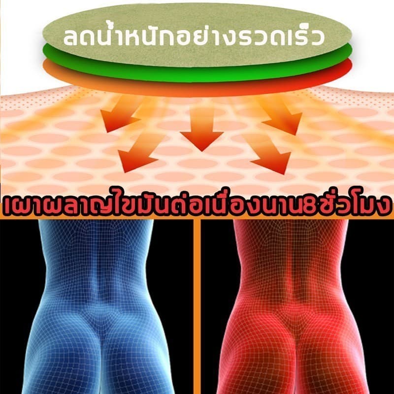 แผ่นลดน้ำหนัก แผ่นแปะลดพุง 12 แผ่น/กล่อง ส่วนผสมจากธรรมชาติ ลดน้ำหนักปลอดภัย แผ่นสมุนไพรไท่ห่าว รูปที่ 6