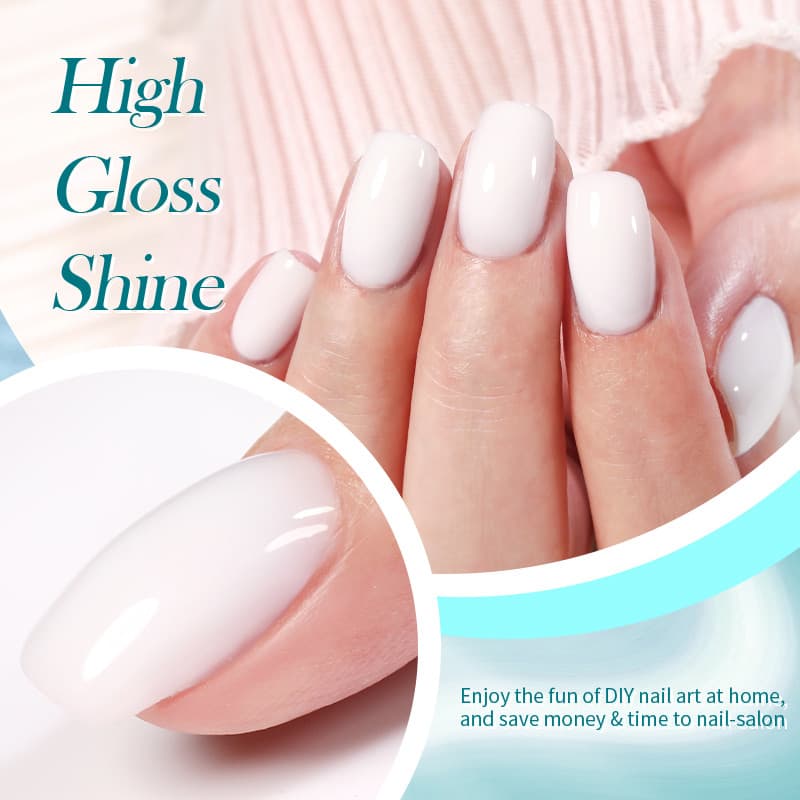 BORN PRETTY Nude Jelly Gel Polish Rubber Base Gel 15ml Self-leveling Nude Color Soak Off กึ่งถาวร UV Gel รูปที่ 5