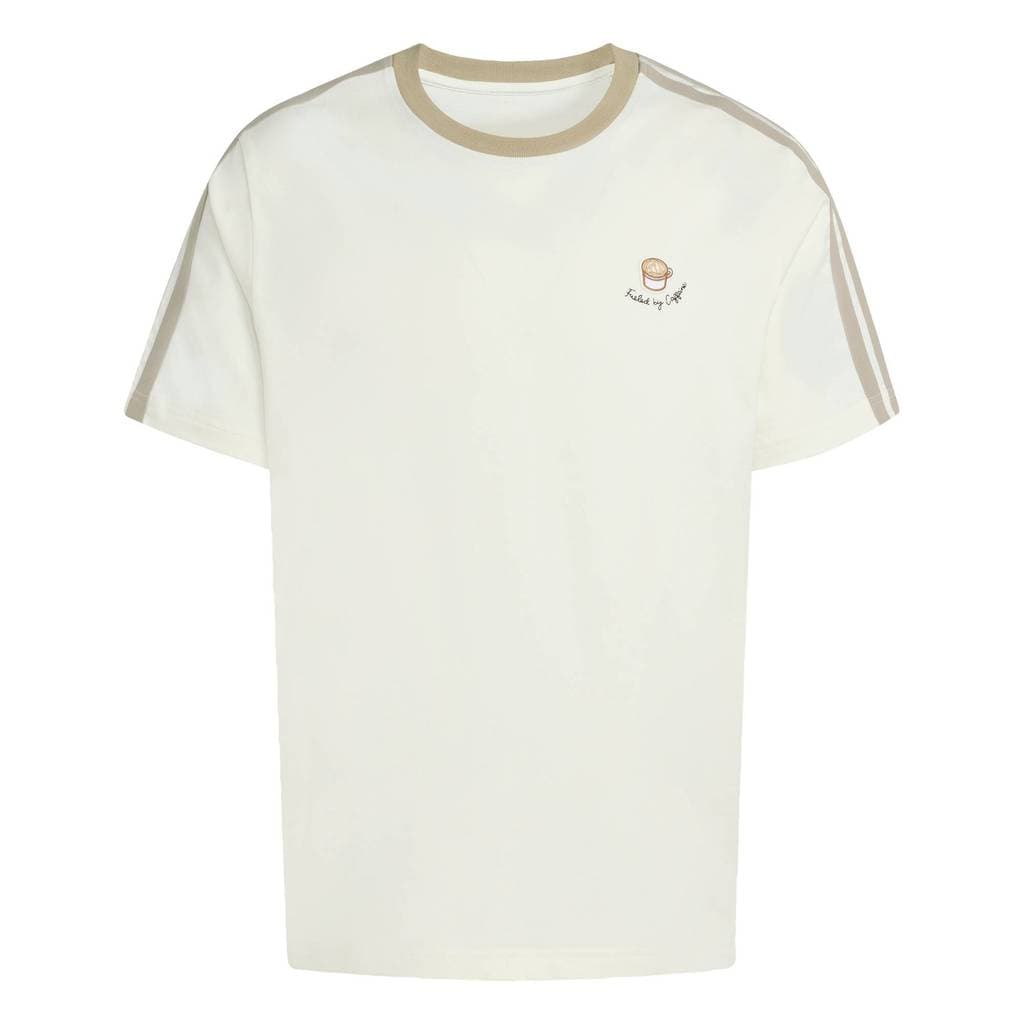 adidas ไลฟ์สไตล์ เสื้อยืดพิมพ์ลาย LUX COFFEE CAFE CUP ผู้ชาย สีขาว JZ5072 รูปที่ 6