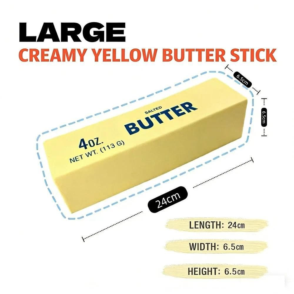 ท้องถิ่น4 ชิ้น 23.5 ซม.บีบของเล่น Butter Stick Squishy ของเล่นช้า Rising Fidget ความเครียดบรรเทาบีบบาร์อิฐ Soft Sensory ความวิตกกังวลออทิสติกของขวัญสําหรับเด็กผู้ใหญ่ รูปที่ 9