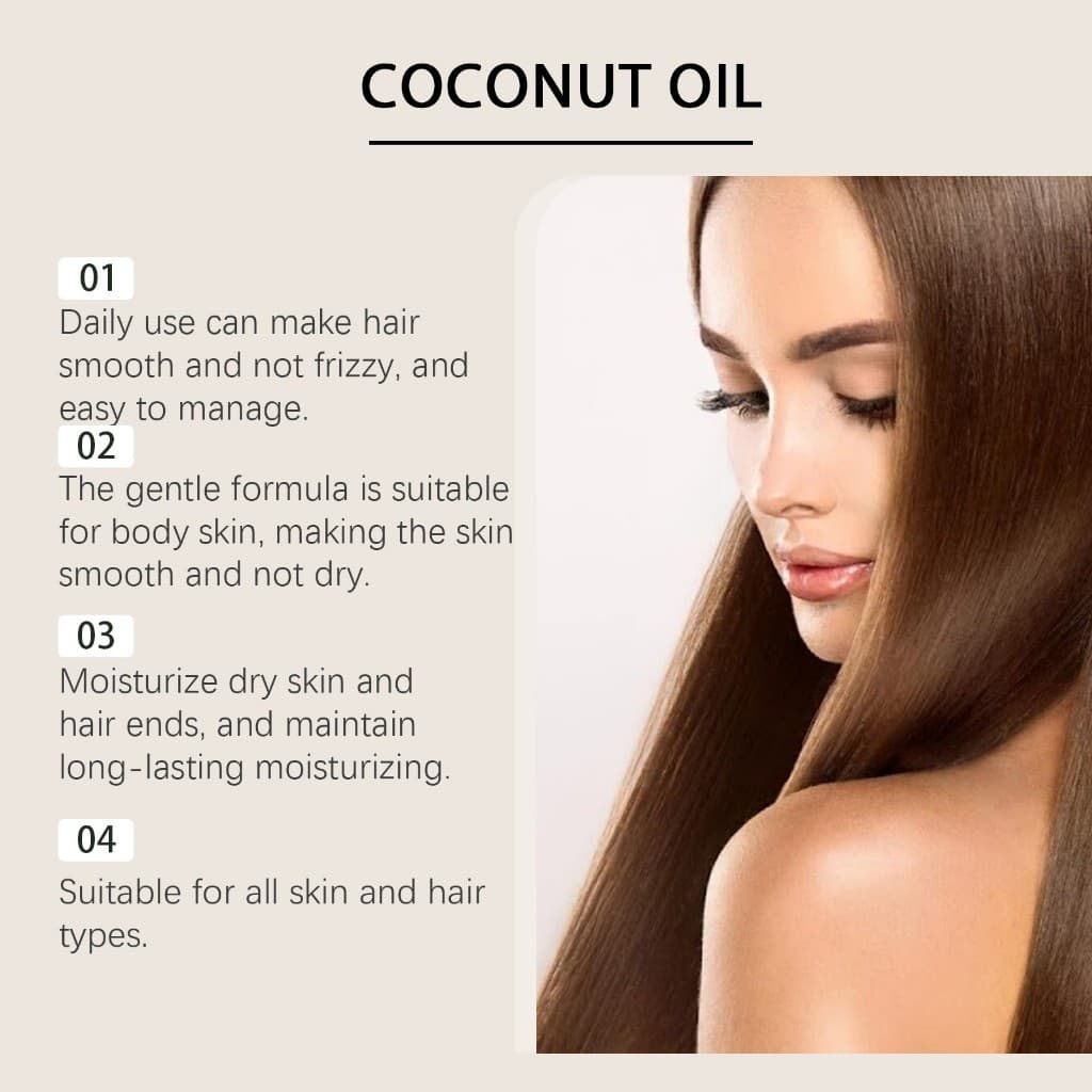 EELHOE Coconut Hair Oil 100ml เซรั่มน้ำมันมะพร้าว พิณนารา น้ำมันผมมะพร้าว บำรุงผม เซรั่มบำรุงเส้นผม เซรั่มบำรุงผมแห้ง รูปที่ 3