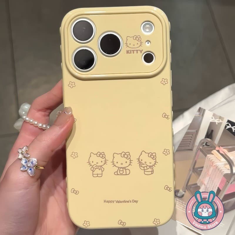 น่ารัก Kitty Cat เคสโทรศัพท์สําหรับ Vivo V70 ELite V30 V29 V27 S50 S30 Pro Mini 5G หรูหราการ์ตูนสีลูกกวาดกันกระแทก Lateral Love Heart นุ่มปลอก รูปที่ 7