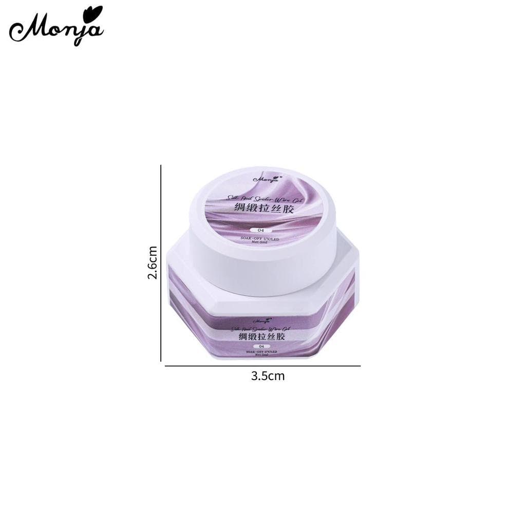 Monja 5 ml/กล่องเล็บ Spider UV เจลโปแลนด์สีซาติน Pearlescent ผ้าไหม Smooth Shine สะท้อนแสง Elastic รูปที่ 9