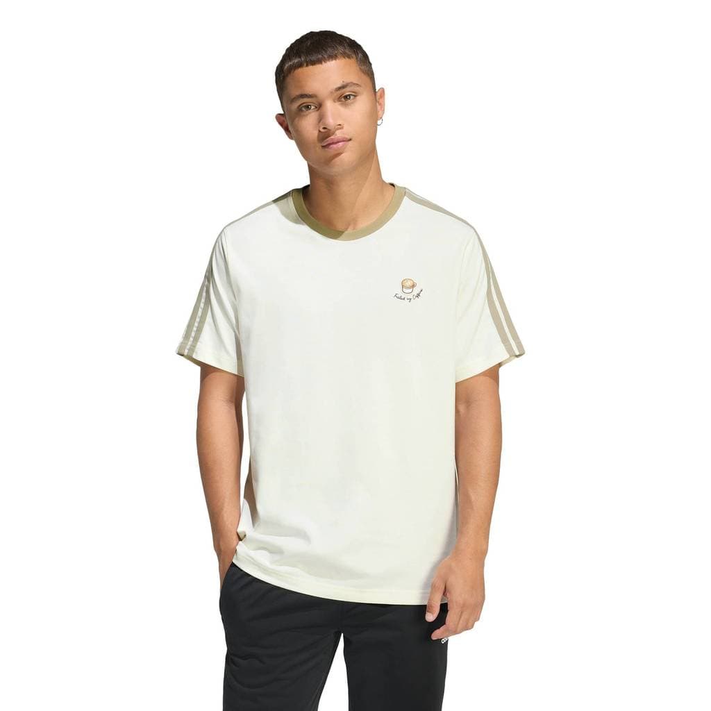 adidas ไลฟ์สไตล์ เสื้อยืดพิมพ์ลาย LUX COFFEE CAFE CUP ผู้ชาย สีขาว JZ5072 รูปที่ 4