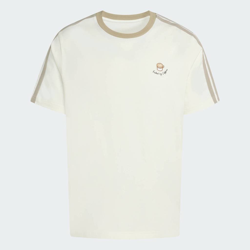 adidas ไลฟ์สไตล์ เสื้อยืดพิมพ์ลาย LUX COFFEE CAFE CUP ผู้ชาย สีขาว JZ5072 รูปที่ 5
