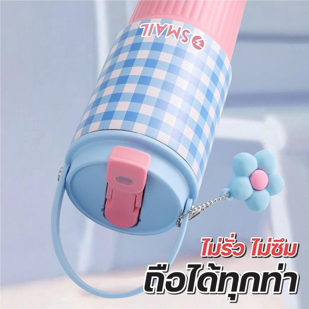 แก้วเก็บอุณหภูมิ SMAIL 750ml แก้วน้ำสแตนเลสแท้ 316 ปากกว้าง ล้างง่าย ใช้ได้ทั้งร้อนและเย็น มี 7 สี 7 แบบ ให้เลือก รูปที่ 6
