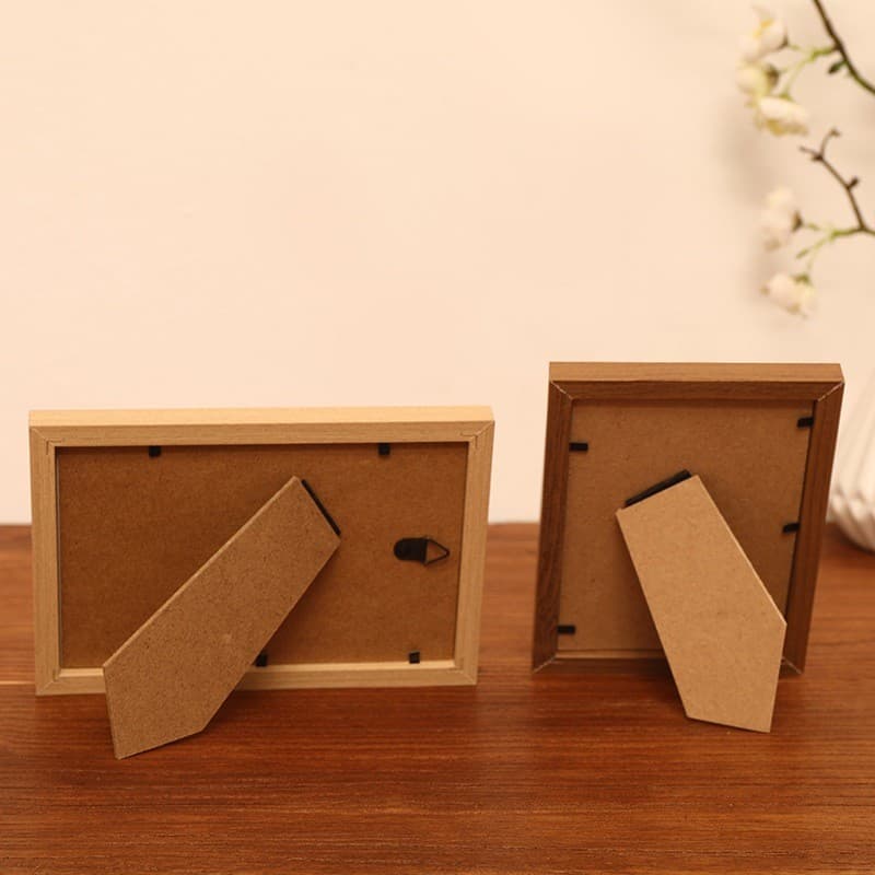 กรอบรูป 4x6นิ้ว 5x7นิ้ว มีกระจก DIY กรอบรูปมินิมอล กรอบรูปสีขาว กรอบรูปไม้ ตั้งโต๊ะ แต่งบ้าน รูปที่ 5