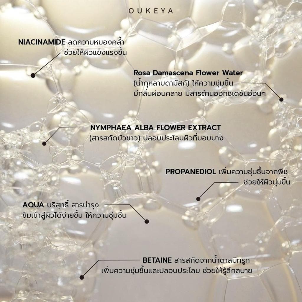 OUKEYA MINERAL FACE MIST มิเนอรัล เฟซ มิสต์ สเปรย์น้ำแร่ เติมความชุ่มชื้นให้ผิว รูปที่ 3