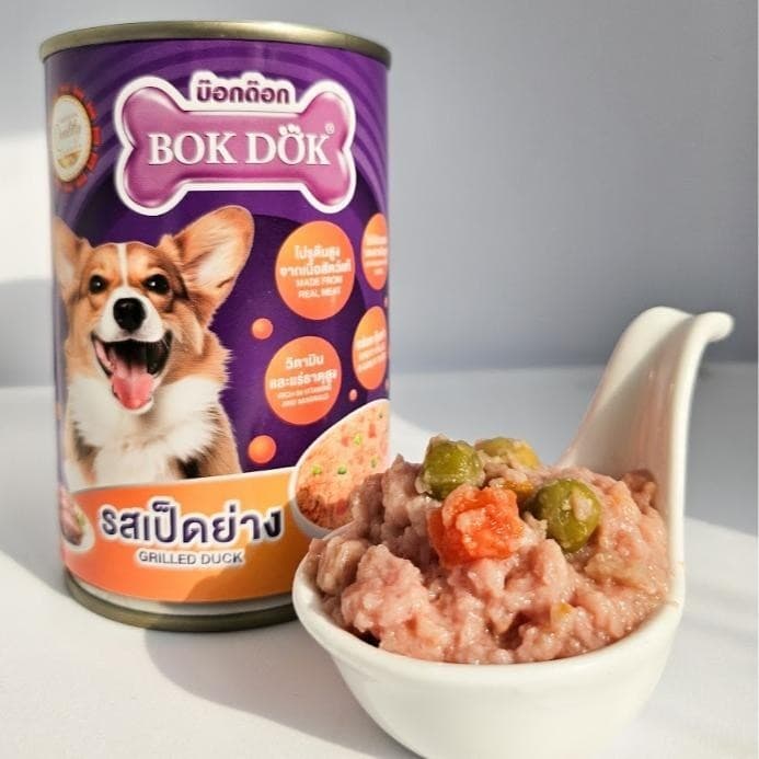 ]n อาหารสุนัขเปียกBOK DOKแบบกระป๋อง สำหรับสุนัข3เดือนขึ้นไป 400g.*ไม่ได้ห่อบับเบิ้ลมีความเสี่ยงจากขนส่ง รูปที่ 5