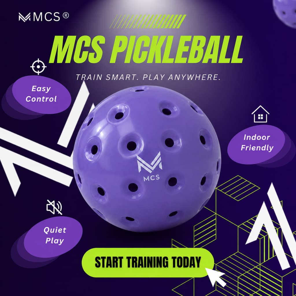 MCS Pro ลูกบอลฝึกซ้อมในร่ม Silent Pickleball | ลูกบอลโฟม ปู่ เงียบเป็นพิเศษสําหรับฝึกซ้อมในร่มและการเล่นเสียงรบกวนต่ํา รูปที่ 1