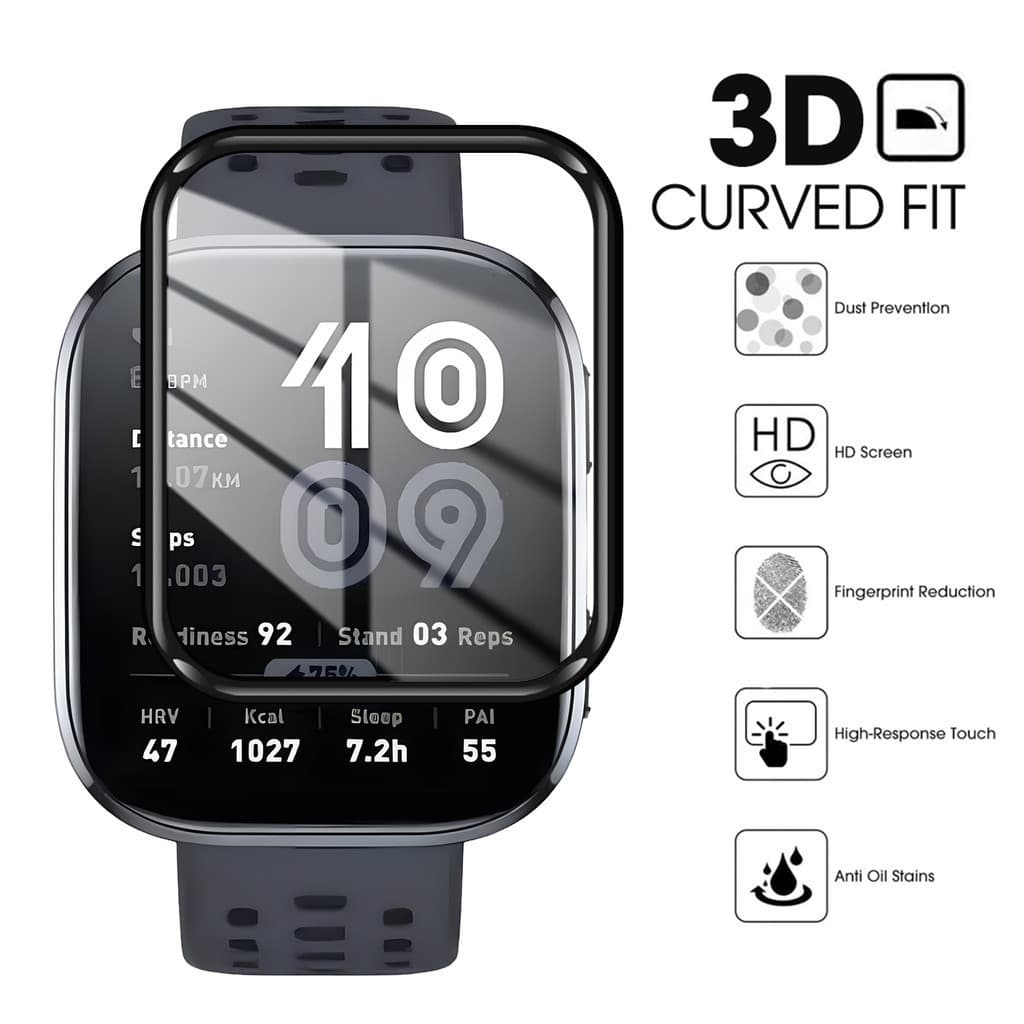 ฟิล์มกระจกนิรภัย / Anti Gores สำหรับ for Amazfit Bip 6 อุปกรณ์ป้องกันหน้าจอสำหรับ for Amazfit Bip 6 รูปที่ 8