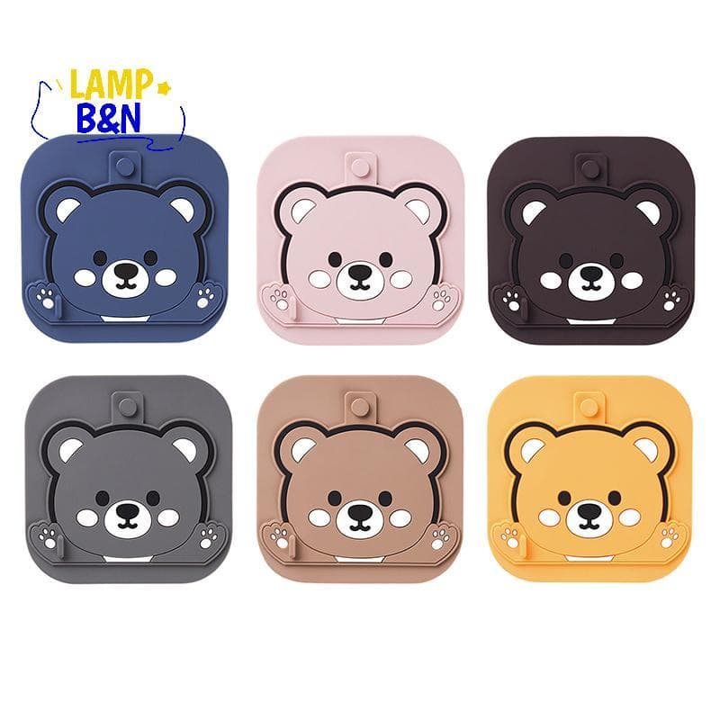 ฝาครอบท่อระบายน้ําแบบ 2-ใน-1 แบบหมีสําหรับห้องน้ํา ป้องกันแมลงบินขนาดเล็กและแมลงสาบ พร้อมตัวกรองกันกลิ่น และแผ่นซิลิโคนท่อระบายน้ํา รูปที่ 4