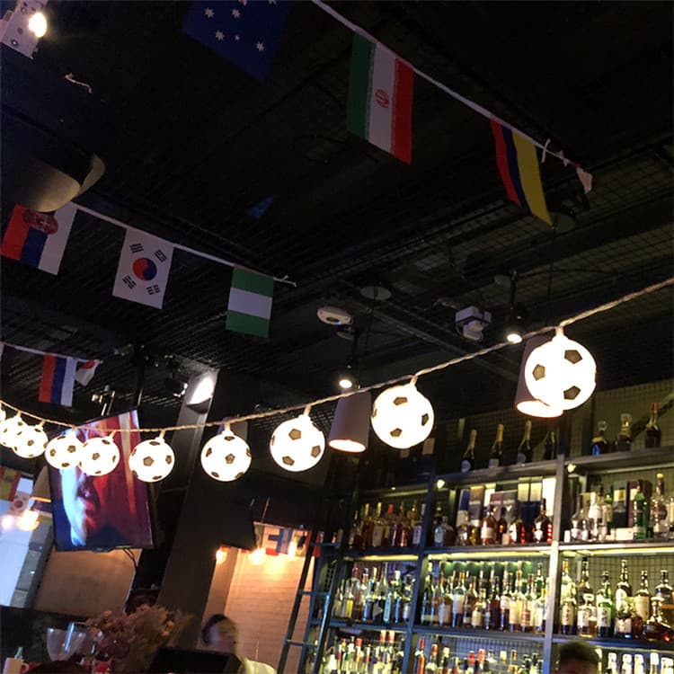 ไฟตกแต่งธีมฟุตบอล LED Football ตกแต่งผับ บาร์ ร้านอาหาร ของตกแต่งแฟนกีฬา รูปที่ 5