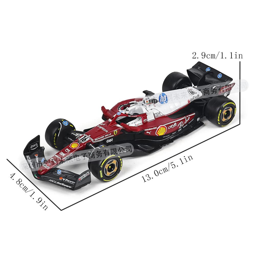 Bburago 1:43 ใหม่ F1 Ferrari SF25 Monza ตับพิเศษ #16 ชาร์ลส์ เลอเลอร์ซี & #44 Lewis Hamilton Alloy Die-Cast Racing Car Model เครื่องประดับสะสม รูปที่ 2