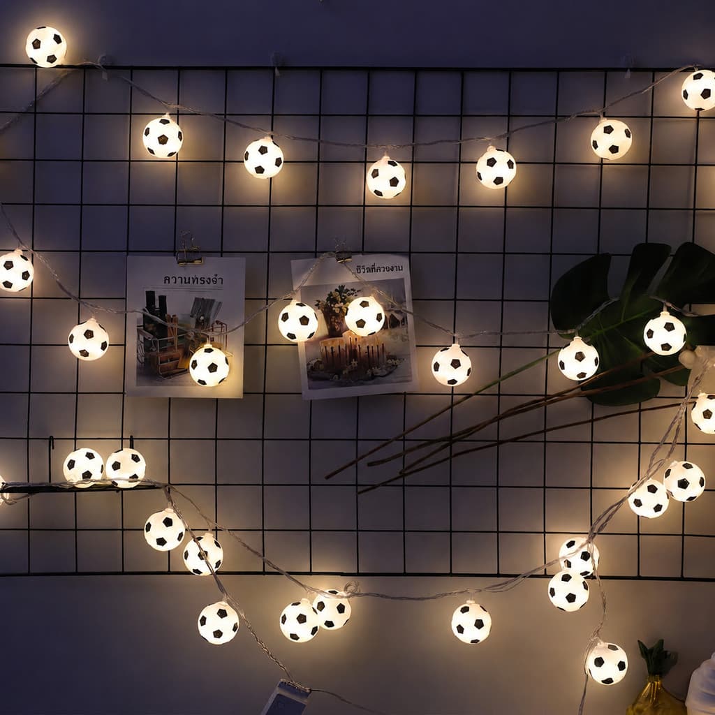 ไฟตกแต่งธีมฟุตบอล LED Football ตกแต่งผับ บาร์ ร้านอาหาร ของตกแต่งแฟนกีฬา รูปที่ 8