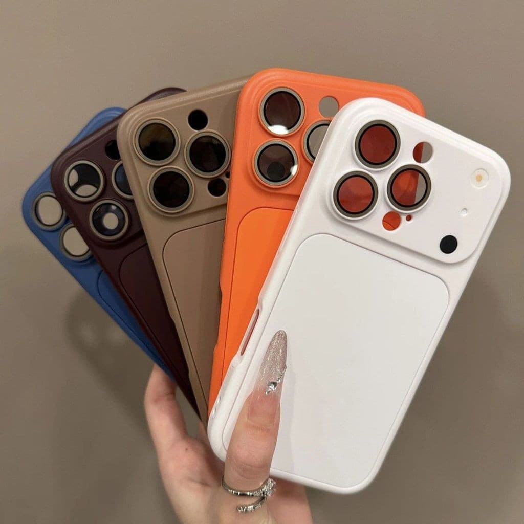 2 in 1 เคสไอโฟน 17 For iPhone 13 11 15 Pro Max เคส 16 12 14 Pro Max เคสไอโฟน15 air เคสโทรศัพท์ การปกป้องเลนส์ รูปที่ 1