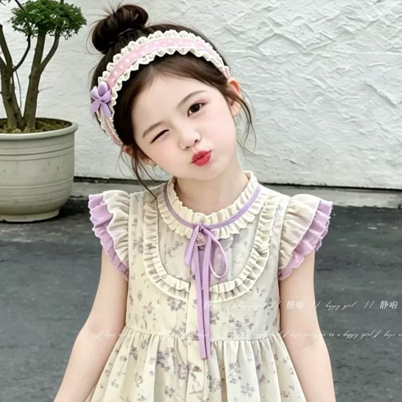 สติกเกอร์หน้าม้าเวลโครสําหรับเด็กหญิง ไม่ดึงผม ไม่ทําให้ผมเสีย พร้อมห่วงผมและหมวก รูปที่ 3
