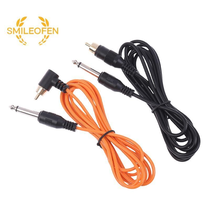 1Pc Tattoo Clip Cord PVC Tattoo Clip Cable Tattoo Machine สายไฟปากกาสักแหล่งจ่ายไฟใหม่ รูปที่ 5