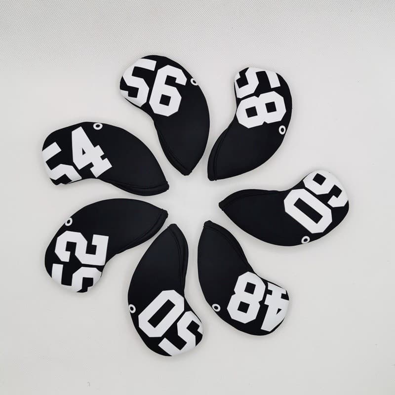 GOLF IRON COVER หัวกอล์ฟเหล็กเซ็ทคลุมเตียง4/5/6/7/8/9/A/P/S/X 10PCS Headcovers Iron Club รูปที่ 3
